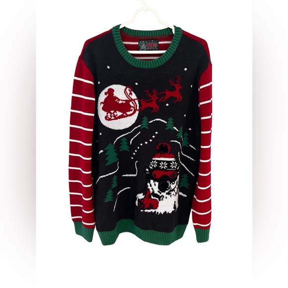 Ugly Christmas Sweater Pullover Knit Sweater Polar Bear Santa Size XXL - Picture 1 of 4